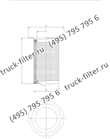 DFE-170230-00 воздушно-масляный сепаратор с фигурным фланцем-крышкой