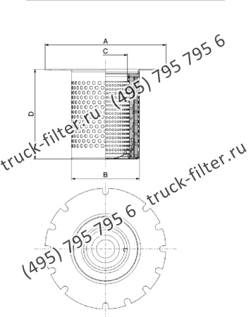 DFE-170275-00 воздушно-масляный сепаратор с фигурным фланцем-крышкой