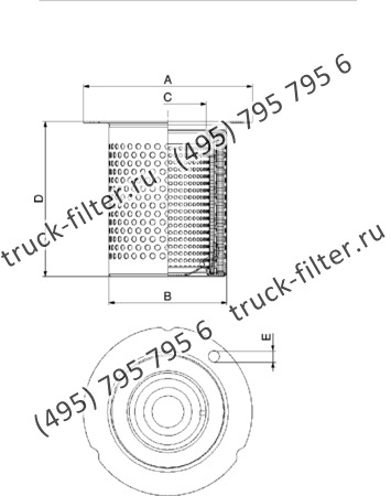 DFE-220270-00 воздушно-масляный сепаратор с фигурным фланцем-крышкой