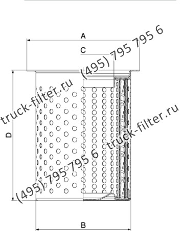 DFF-200460-0W воздушно-масляный сепаратор с фланцем под болты