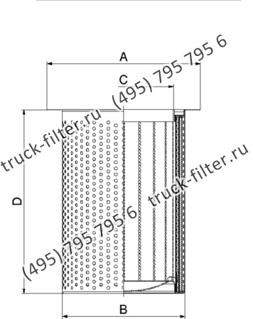 DFF-393600-00 воздушно-масляный сепаратор с фланцем под болты
