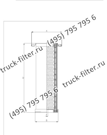 DFN-080290-00 воздушно-масляный сепаратор с фланцем-крышкой