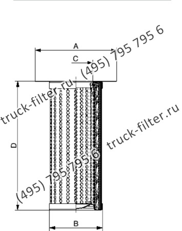 DFN-150210-0U воздушно-масляный сепаратор с фланцем-крышкой