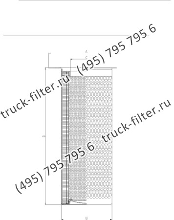 DFN-170455-00 воздушно-масляный сепаратор с фланцем-крышкой