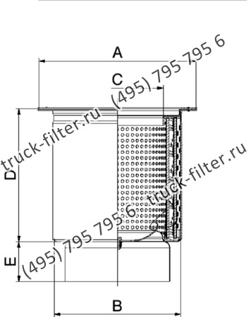 DFN-220230-00 воздушно-масляный сепаратор с фланцем-крышкой