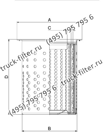 DFN-220380-2X воздушно-масляный сепаратор с фланцем-крышкой