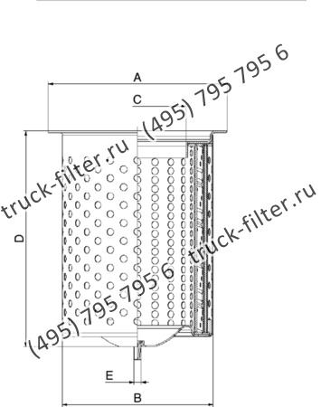 DFN-220400-00 воздушно-масляный сепаратор с фланцем-крышкой