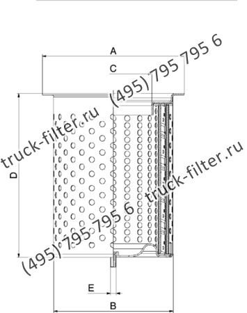 DFN-275248-2X воздушно-масляный сепаратор с фланцем-крышкой