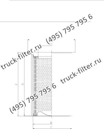 DFN-300470-0U воздушно-масляный сепаратор с фланцем-крышкой