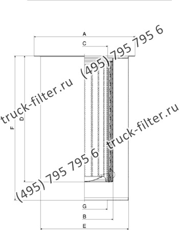 DFN-470760-0W воздушно-масляный сепаратор с фланцем-крышкой