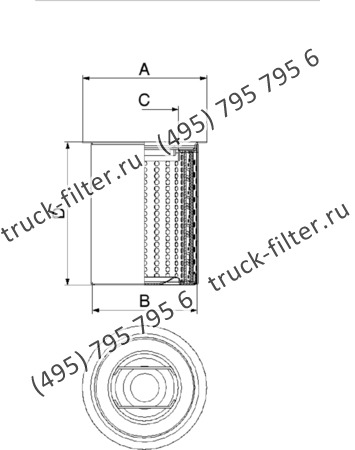 DFN-475455-2X воздушно-масляный сепаратор с фланцем-крышкой