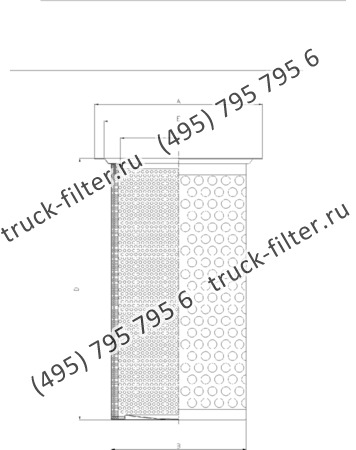 DFN-475930-2X воздушно-масляный сепаратор с фланцем-крышкой