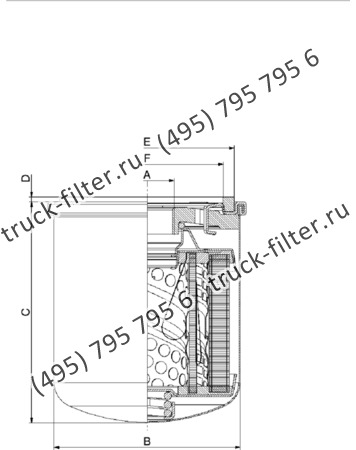 DSP-012-K воздушно-масляный накручивающийся фильтр-сепаратор