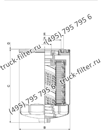 DSP-025-3-S воздушно-масляный накручивающийся фильтр-сепаратор