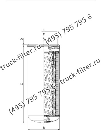DSP-085-M воздушно-масляный накручивающийся фильтр-сепаратор