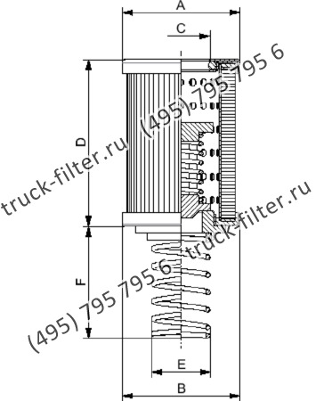 F-16-P25-M фильтр гидравлики