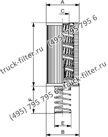 F-75-P25-M фильтр гидравлики