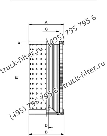 MR-43-FD-A06-A фильтр гидравлики корзинчатого типа с фильтрацией от центра