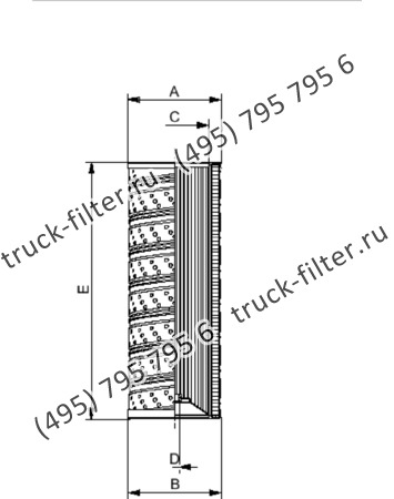 MR-66-FD-A10-A фильтр гидравлики корзинчатого типа с фильтрацией от центра