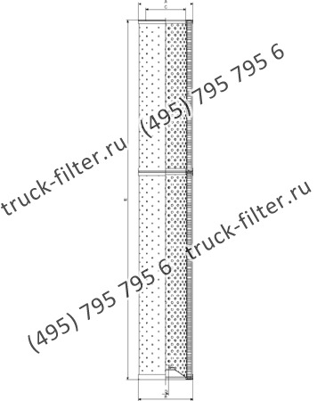 MR-67-FD-P10-A фильтр гидравлики корзинчатого типа с фильтрацией от центра