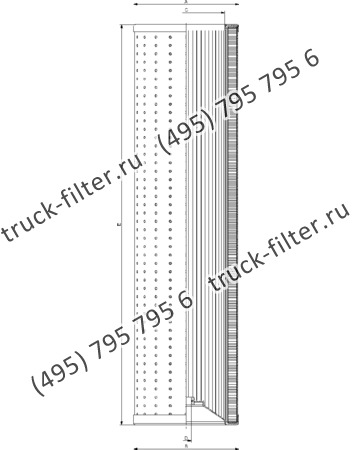 MR-68-FD-M25-A фильтр гидравлики корзинчатого типа с фильтрацией от центра