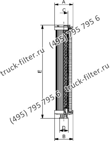 R-0090-P10-NH-A элемент сливного фильтра гидравлики