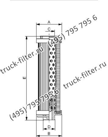 R-0110-WA25-NH-A элемент сливного фильтра гидравлики