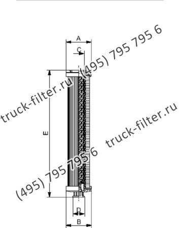 R-0150-WA25-NH-A элемент сливного фильтра гидравлики
