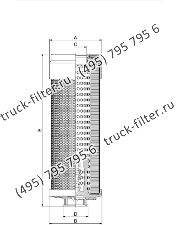 R-0210-A25-NH-A элемент сливного фильтра гидравлики