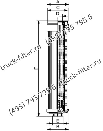 R-0270-M90-NH-A элемент сливного фильтра гидравлики