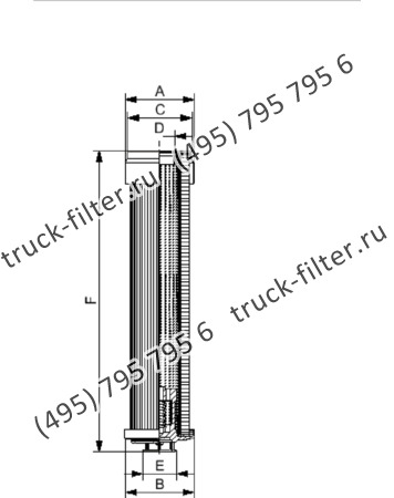 R-0270-WA25-NH-A элемент сливного фильтра гидравлики