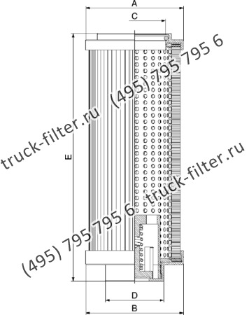 R-0330-P10-N-A элемент сливного фильтра гидравлики