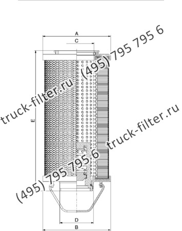R-0500-A10-NH-A элемент сливного фильтра гидравлики
