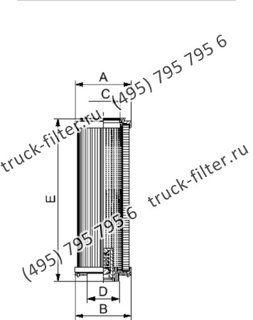 R-0660-WA25-NH-A элемент сливного фильтра гидравлики