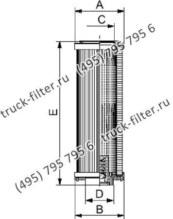 R-0850-M25-NH-A-KB элемент сливного фильтра гидравлики