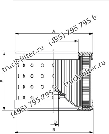 R-100-3-A25-A элемент сливного фильтра гидравлики