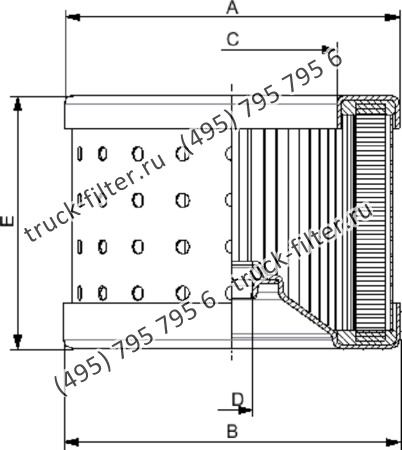 R-100-3-M25-A элемент сливного фильтра гидравлики