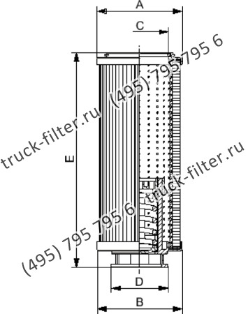 R-1300-M90-NH-A элемент сливного фильтра гидравлики