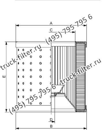 R-250-1A-A10-A элемент сливного фильтра гидравлики