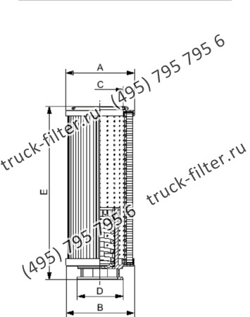 R-2600-WA10-NH-A-B6 элемент сливного фильтра гидравлики