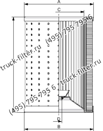 R-630-2-M200-A элемент сливного фильтра гидравлики