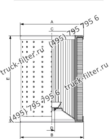 R-630-3-A06-A элемент сливного фильтра гидравлики