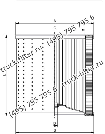 R-850-0-A25-A элемент сливного фильтра гидравлики