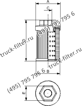 SE-012-M60-S-G фильтр гидравлики с резьбой