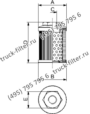 SE-025-M90-SG фильтр гидравлики с резьбой